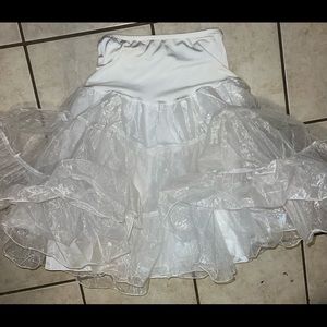 White tutu/petticoat size L/XL